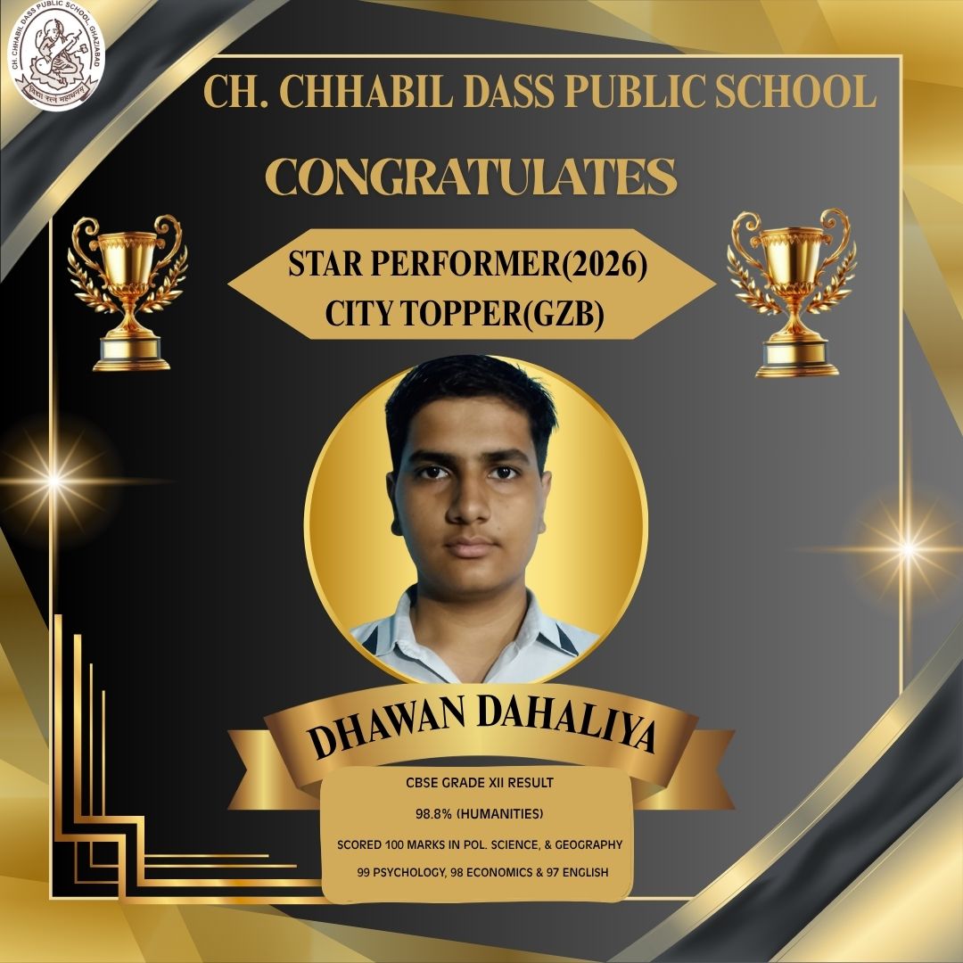 CCDPS CLASS XII CITY TOPPER